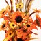 Set of 2 Fall Sunflower Leaf Potted Tree Thanksgiving Porch Decor